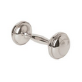 Sterling Dumbbell Rattle with Beading